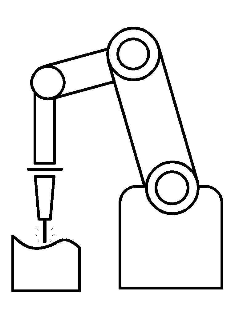 CNC milling robot illustration